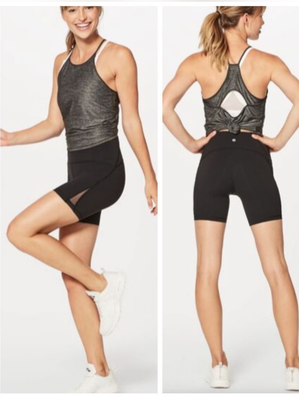 Lululemon Train Times Black Bike Shorts Size 6